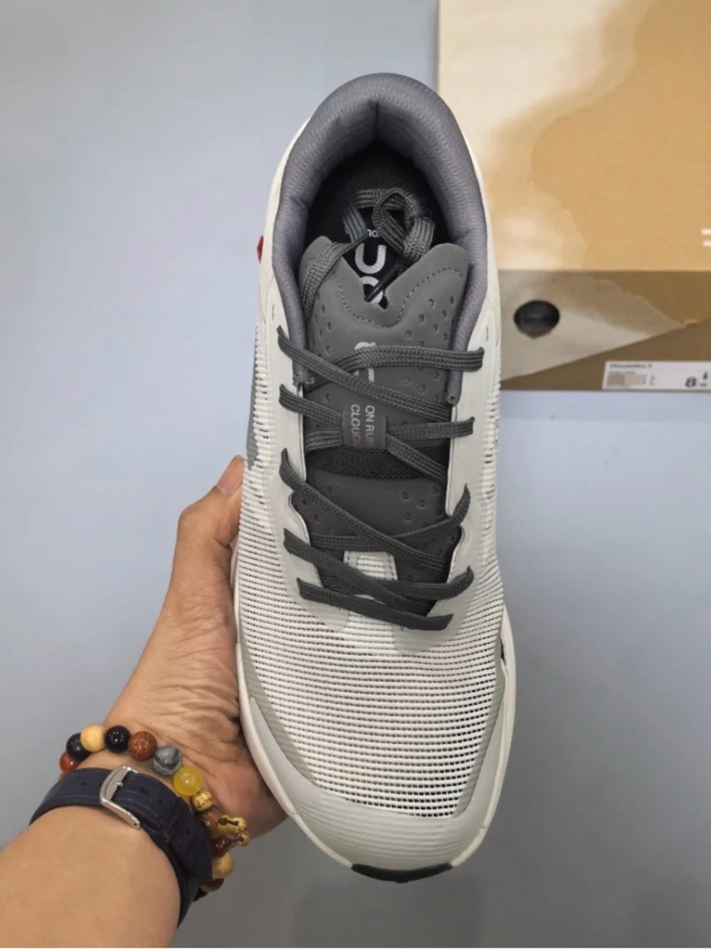 Cloudultra 3 Men's White and Gray Cloudtec Athletic Running Shoes